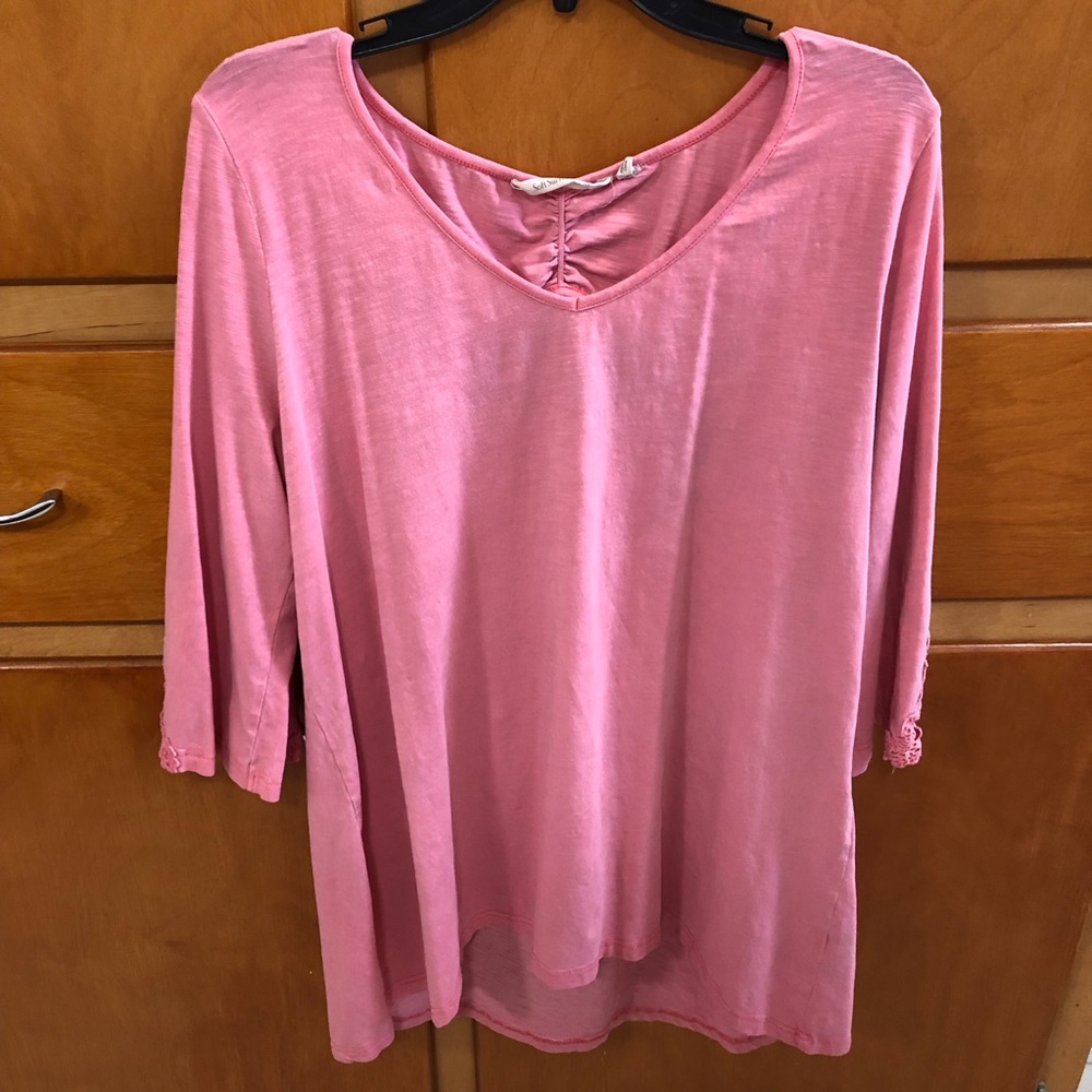 Soft Surroundings top with Lace Sleeves